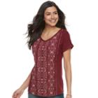 Women's Sonoma Goods For Life&trade; Dolman Tee, Size: Large, Red