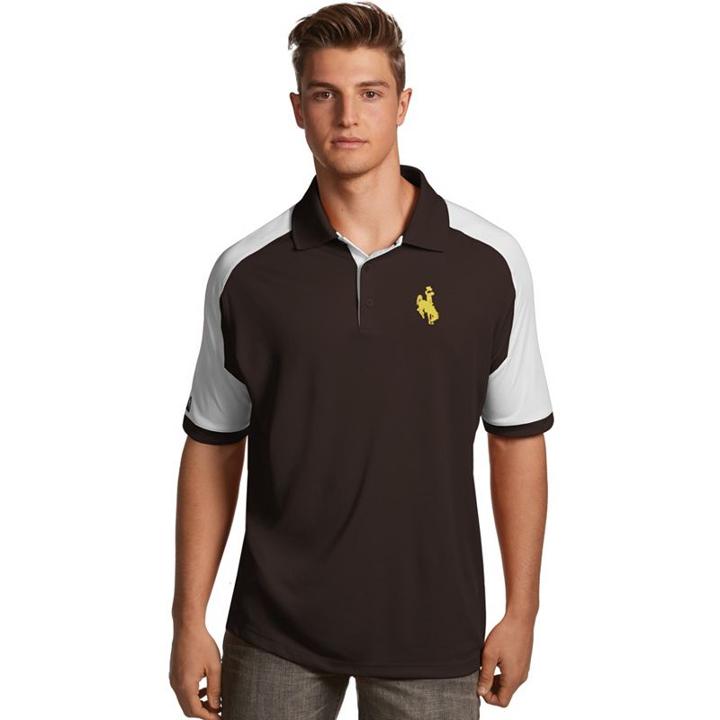 Men's Antigua Wyoming Cowboys Century Polo, Size: Xl, Brown