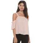 Juniors' Candie's&reg; Solid Off The Shoulder Top, Teens, Size: Xs, Brt Pink