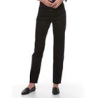 Petite Croft & Barrow&reg; Tummy-slimming Straight-leg Denim Jeans, Women's, Size: 14 Short, Black