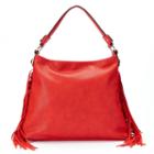 Mellow World Beatrix Slouchy Fringed Hobo, Women's, Red