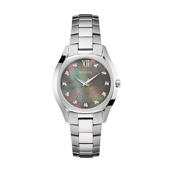 Bulova Women's Stainless Steel Watch - 96p158, Grey