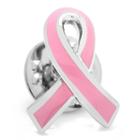 Pink Ribbon Cancer Awareness Lapel Pin, Men's