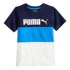 Boys 4-7 Puma Colorblock Tee, Size: 5, Blue