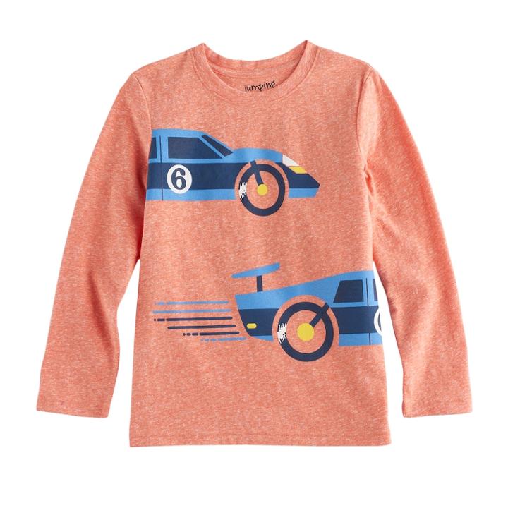 Boys 4-10 Jumping Beans® Heathered Graphic Tee, Size: 5, Med Orange