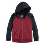 Boys 8-20 Urban Pipeline&reg; Raglan Sherpa-lined Fleece Hoodie, Size: Medium, Red