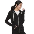 Juniors' So&reg; Zip-up Hoodie, Teens, Size: Xs, Black
