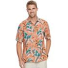 Men's Batik Bay Classic-fit Tropical Soft Touch Pocket Button-down Shirt, Size: Medium, Brt Red