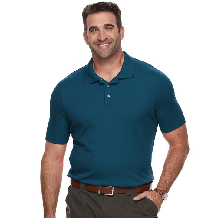 Big & Tall Croft & Barrow&reg; Classic-fit Easy-care Interlock Polo, Men's, Size: 2xb, Dark Blue