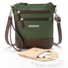 Stone & Co. Nancy Leather 3-bagger Phone Charging Convertible Crossbody Bag, Women's, Dark Green
