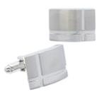 Men's Croft & Barrow&reg; Mixed Metal Cross Cuff Links, Silver