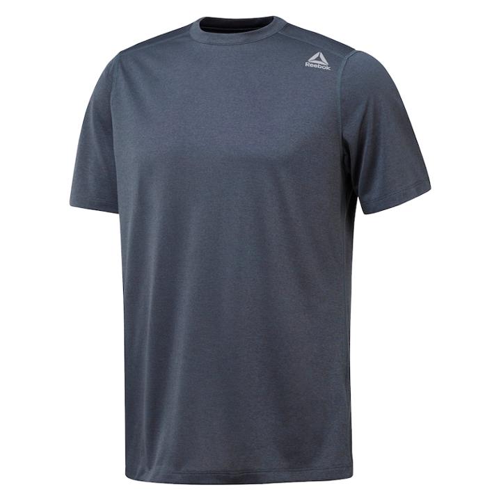 Men's Reebok Melange Tee, Size: Large, Dark Grey