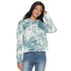 Juniors' So&reg; Velour Crop Hoodie, Teens, Size: Xs, Light Blue
