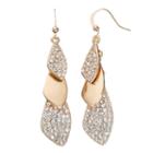 Apt. 9&reg; Cascading Leaf Nickel Free Drop Earrings, Women's, Gold