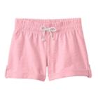 Girls 4-10 Jumping Beans&reg; Slubbed Cuff Shorts, Girl's, Size: 6, Brt Pink