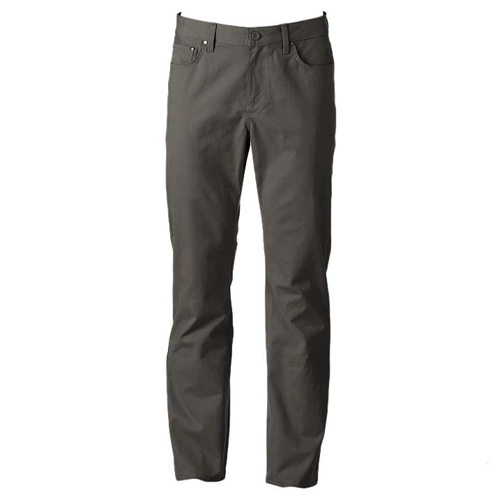 Men's Apt. 9 Modern-fit Straight-leg Pants, Size: 34x34, Grey
