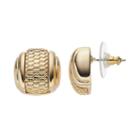 Dana Buchman Textured Barrel Drop Earrings, Women's, Gold