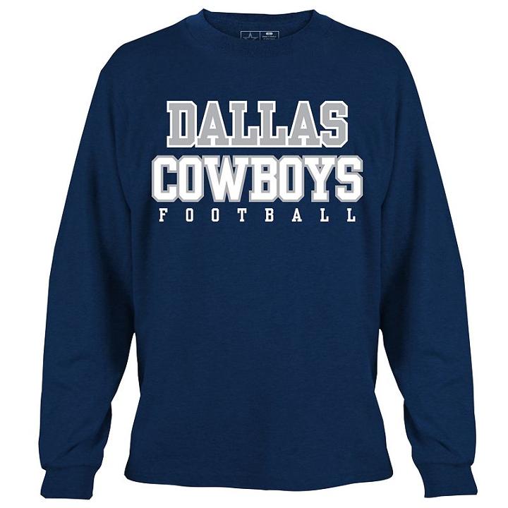 Men's Dallas Cowboys Practice Tee, Size: Xl, Blue (navy)