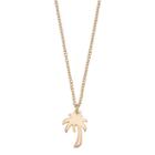 Lc Lauren Conrad Palm Tree Pendant Necklace, Women's, Gold