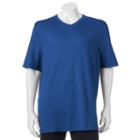 Big & Tall Croft & Barrow&reg; Classic-fit Easy-care V-neck Tee, Men's, Size: 2xb, Blue