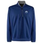 Men's Edmonton Oilers 1/4-zip Leader Pullover, Size: Large, Blue