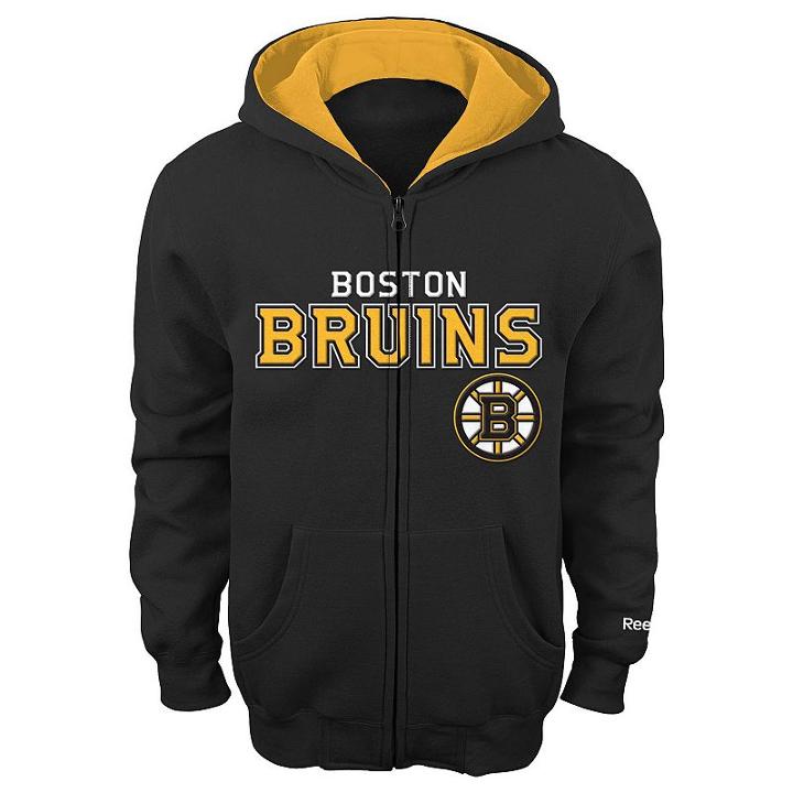 Boys 8-20 Reebok Boston Bruins Stated Hoodie, Boy's, Size: S(8), Black