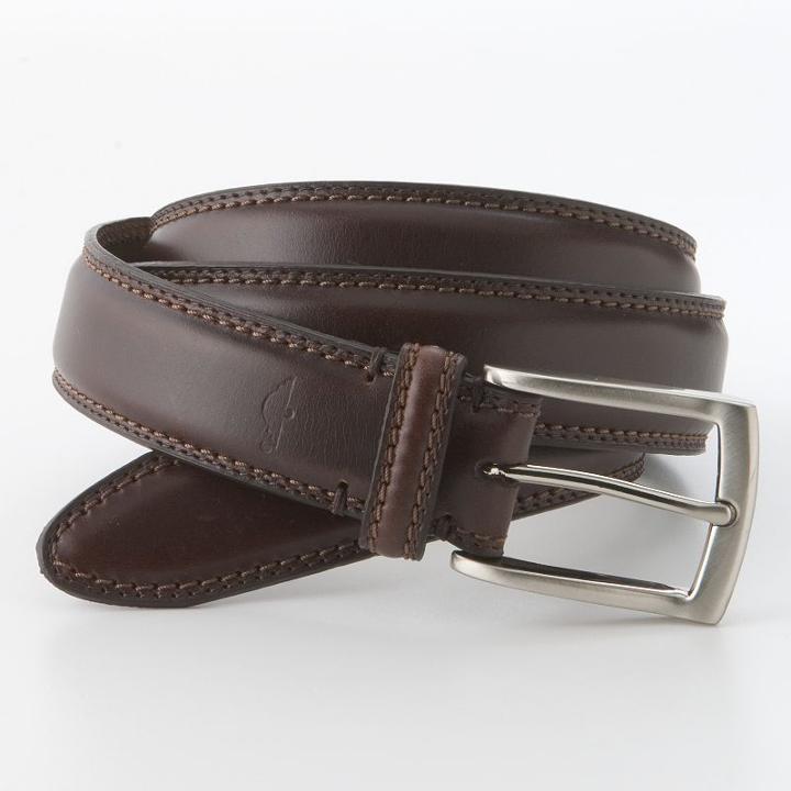 Dockers&reg; Stitched Leather Belt, Men's, Size: 46, Brown