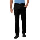 Men's Haggar Coastal Comfort Straight-fit Stretch Flat-front Chino Pants, Size: 32x30, Black