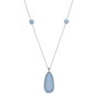 Lc Lauren Conrad Long Blue Teardrop Pendant Necklace, Women's
