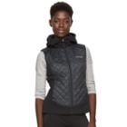 Women's Columbia Warmer Days Fleece Hooded Vest, Size: Xl, Grey (charcoal)