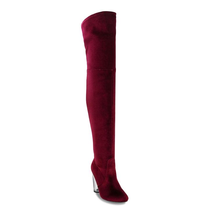 Olivia Miller Merrick Women's Over-the-knee Boots, Size: 5.5, Light Red
