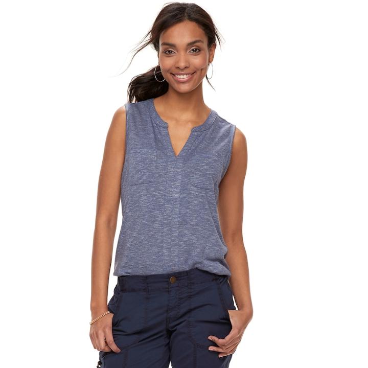 Women's Sonoma Goods For Life&trade; Utility Tank, Size: Xs, Dark Blue