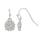 Lc Lauren Conrad Scalloped Nickel Free Drop Earrings, Women's, Silver