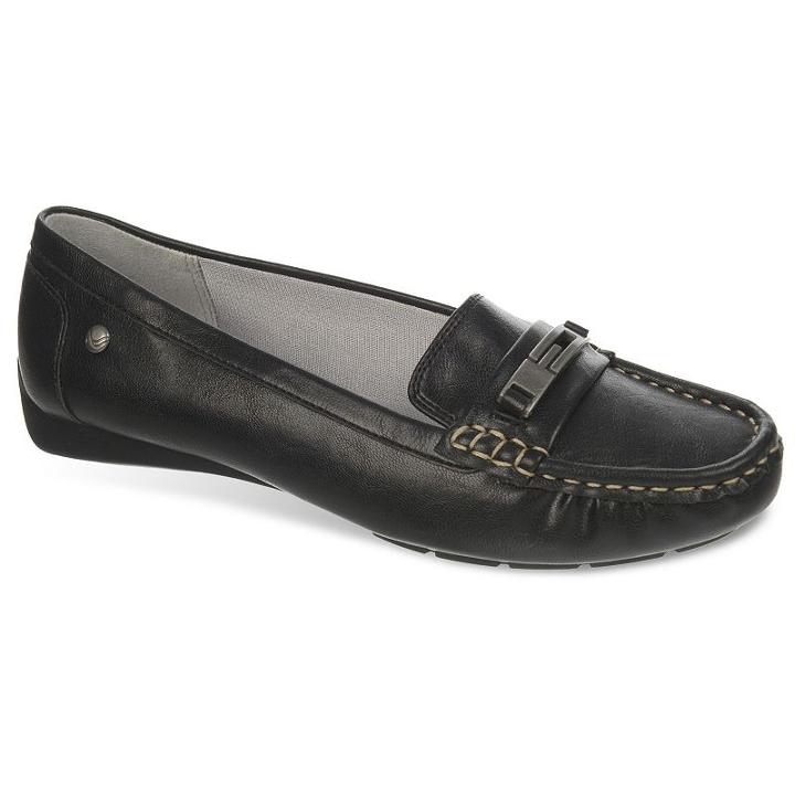 Lifestride Viva Women's Driving Moccasins, Size: 8 Wide, Black