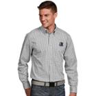 Men's Antigua Dallas Mavericks Associate Plaid Button-down Shirt, Size: Small, Natural