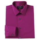 Men's Apt. 9&reg; Slim-fit Stretch Spread-collar Dress Shirt, Size: 15-32/33, Dark Pink