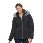 Women's Zeroxposur Colleen Hooded Puffer Jacket, Size: Large, Black