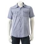 Men's Burnside Patterned Button-down Shirt, Size: Medium, Blue