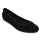 Crocs Lina Women's Suede Flats, Size: 5, Black
