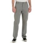 Men's Lee Performance Series Extreme Comfort Khaki Straight-fit Flat-front Pants, Size: 32x34, Dark Grey