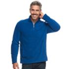 Men's Croft & Barrow&reg; Arctic Fleece Quarter-zip Pullover, Size: Xl, Dark Blue