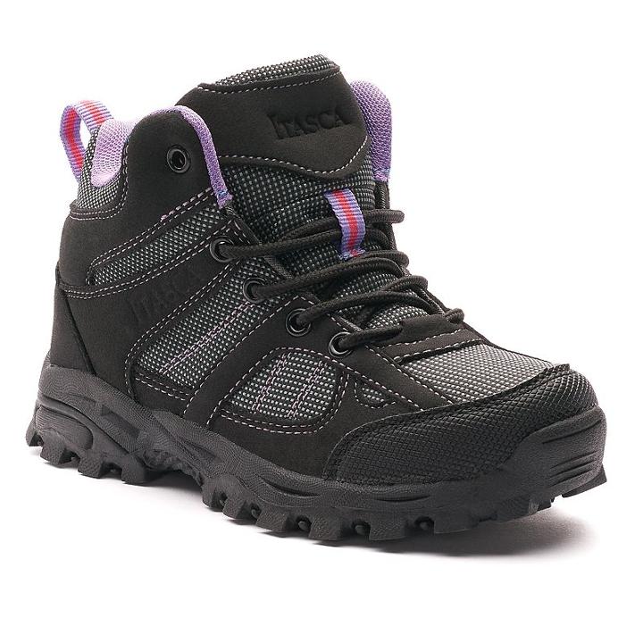 Itasca Stella Girls' Hiking Boots, Girl's, Size: 13, Black