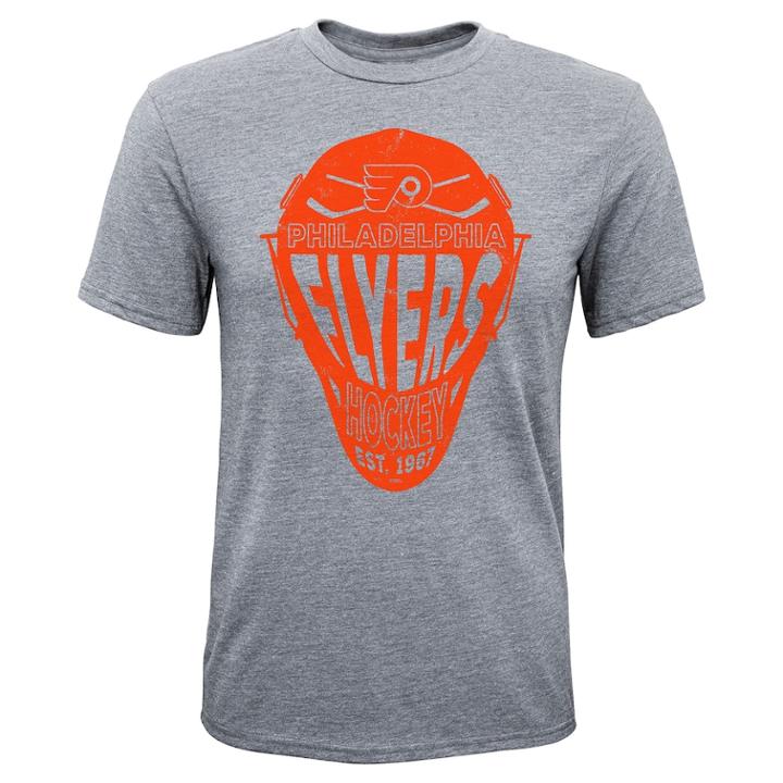 Boys 8-20 Philadelphia Flyers Helmet Goals Tee, Size: S 8, Grey