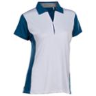 Women's Nancy Lopez Bee Short Sleeve Golf Polo, Size: Small, Dark Blue