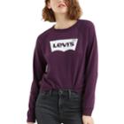 Women's Levi's Batwing Logo Sweatshirt, Size: Small, Purple