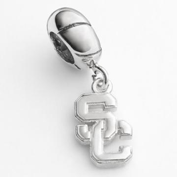 Dayna U Usc Trojans Sterling Silver Logo Charm, Women's, Grey