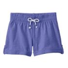 Girls 4-10 Jumping Beans&reg; Slubbed Cuff Shorts, Girl's, Size: 4, Blue (navy)