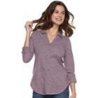 Women's Sonoma Goods For Life&trade; Utility Tunic, Size: Xl, Purple