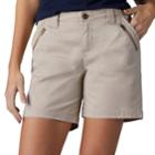 Women's Lee Zippered Twill Shorts, Size: 16 Avg/reg, Med Beige
