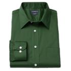Men's Croft & Barrow&reg; Slim-fit Easy-care Point-collar Dress Shirt, Size: 15-32/33, Dark Green